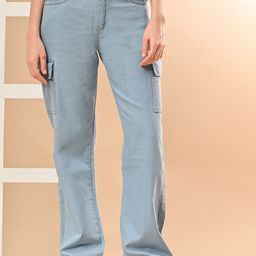 LINARIA Women Classic Regular Fit Cotton Cargo Styles Jeans-image-22