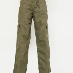 max Women Regular Fit Mid-Rise Cotton Cargos-image-44