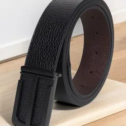 LOOPA Men Textured PU Formal Belt-picture-4