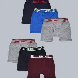 Lux Cozi Boys Pack Of 6 Pure Cotton Assorted Trunk COZI_BOYZ_ICDF_OE_AST_6PC-image-57