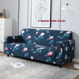 prabhnoor Polyester Floral 3 Seater Sofa Cover-picture-13