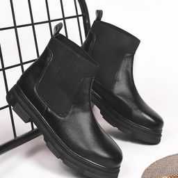 CLOG LONDON Women Casual Block-Heeled Chelsea Boots-image-31