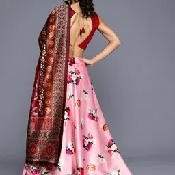 Kaizen TEXO FAB Printed Semi-Stitched Lehenga & Unstitched Blouse With Dupatta image 5