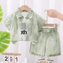 StyleCast x Revolte Boys Dyed T-shirt and Shirt with Shorts-image-67