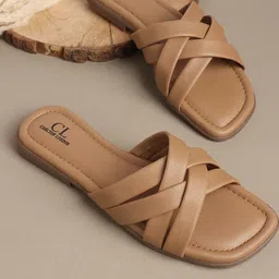 Carlton London Women Party Open Toe Flats-29