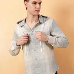 VALEN CLUB Men Opaque Striped Casual Shirt-picture-1