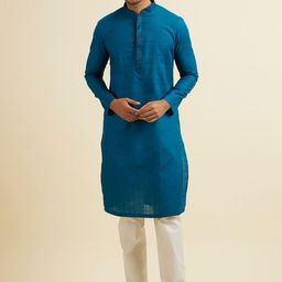 Manyavar Men Embroidered Regular Kurta with Pyjamas-image-21