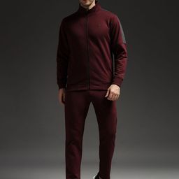 FCK GOLD Men Mock Collar Mid Rise Tracksuits-image-11