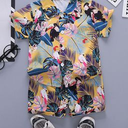 StyleCast x Revolte Boys Printed Short Sleeves Shirt With Shorts-image-91
