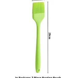 We3 Set Of 2 Green Silicon Pastry Brush image 3