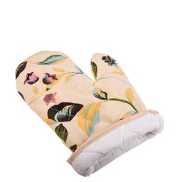 Kuber Industries Cream-Coloured Set Of 2 Printed Oven Mittens image 3