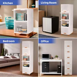 Aura Transparent 12 Units Modular Cabinet Storage Foldable Drawer Organiser image 5