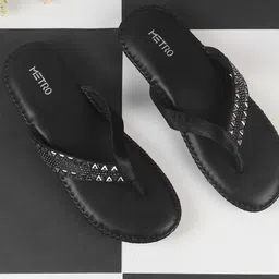 Mochi Women Embellished Open Toe Flats-79