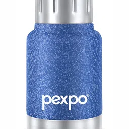 Pexpo Cameo Blue Double Wall Thermosteel Hot Upto 46 Hrs Insulated Water Bottle 160 ml-image-52