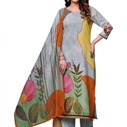 PARVOTSAV Women Grey Kurta Sets-picture-46