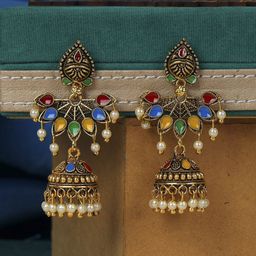 Anouk Contemporary Jhumkas Earrings-2