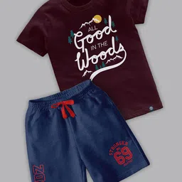 BAESD Boys Printed T-shirt with Shorts-image-90