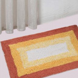 Saral Home Orange Textured Anti Skid Bath Mats-image-50