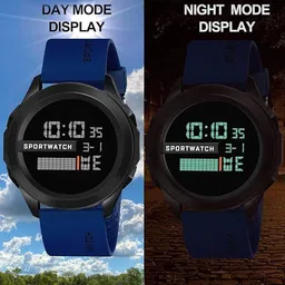 SWADESI STUFF Unisex Kids Dial & Straps Digital Multi Function Automatic Watch 1140 BLUE image 5