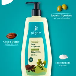 Pilgrim Glow & Ultra-Smooth Body Lotion Combo - 400ml each image 2