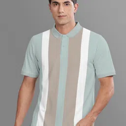 BULLMER Men Printed Polo Collar T-shirt-image-87