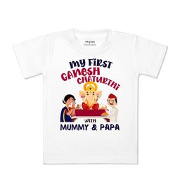 Arvesa Kids Typography Printed Applique T-shirt-image-67