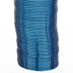 Guddan Set of 48 Blue Glossy Metal Bangles-image-77