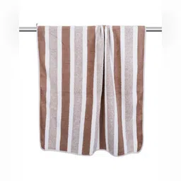 Black gold Brown & White 1 Striped Other 300 GSM Bath Towel-picture-12