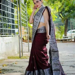 KALINI Ethnic Motifs Woven Design Zari Kanjeevaram Saree-image-70