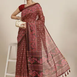 DIVASTRI Bandhani festive Saree-image-28