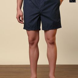 SleepZ by Raymond Pack Of 2 Printed Pure Cotton Mid-Rise Boxer AHBA00004-X1-image-89