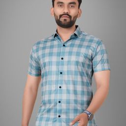 Metronaut Men Regular Fit Spread Collar Buffalo Checked Elastane Casual Shirt-image-111