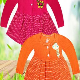 KidzzCart Polka Dot Print Fit & Flare Dress-image-51