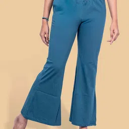 Kryptic Pure Cotton Bootcut Flared Lounge Pant-picture-28