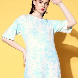Berrylush Women Tie and Dye Printed Drop-Shoulder Sleeves T-shirt-picture-49