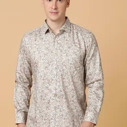 TABARD Men Spread Collar Conversational Printed Cotton Casual Shirt-image-48