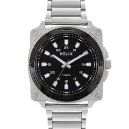 Helix Men Dial & Stainless Steel Bracelet Style Straps Analogue Watch TW062HG03T-43
