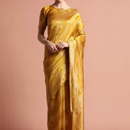 Desi Fusion Banarasi Zari Woven Saree-picture-15