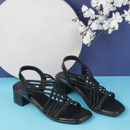 Metro Embellished Block Sandals-22