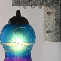 SOMIL Pink Glass Cylinder Printed Wall Lamps-image-61