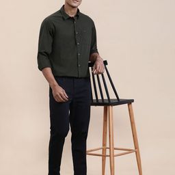 Crocodile Men Opaque Casual Shirt-image-57