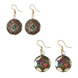 URBANELA Circular Drop Earrings-image-94