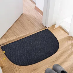 Kuber Industries 2-Pcs Maroon & Black Entrance Door Mats-39