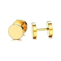 shobhram Copper-Plated Circular Shaped Studs-16