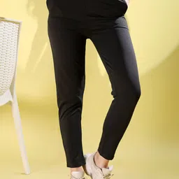 Fashion2wear Women Original Slim Fit High-Rise Easy Wash Regular Trousers-image-71
