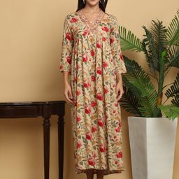 KALINI Floral Print Midi Dress-image-21