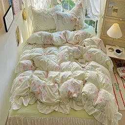 JC HOME 4 Piece Double King Regular Bedding Set-picture-26