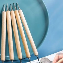 RANORE Set Of 5 Wooden Dotting Tool-21