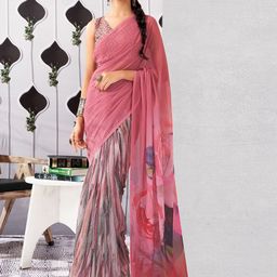 Satrani Pure Georgette Muga Saree-picture-42