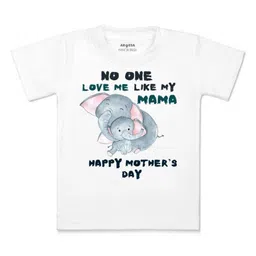 Arvesa Kids Typography Printed Monochrome Applique T-shirt-picture-25